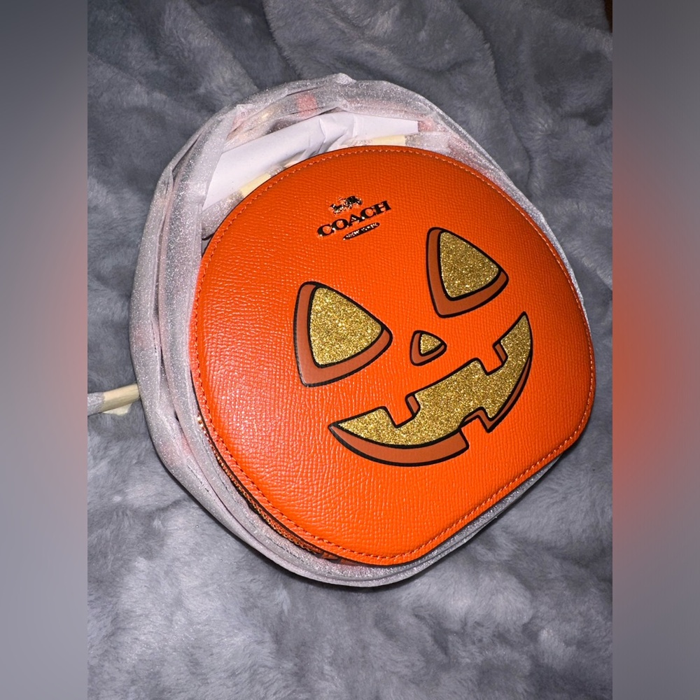 Coach pumpkin crossbody purse